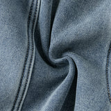 Dave&Bella Toddler Boys Comfortable Denim Blue Adjustable-waistband Jeans Pants