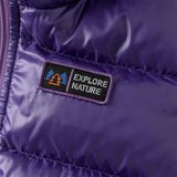 Dave&Bella Toddler Girls/Boys Winter Cool Dark Purple Outdoor Short Hooded Down Coats