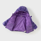 Dave&Bella Toddler Girls/Boys Winter Cool Dark Purple Outdoor Short Hooded Down Coats