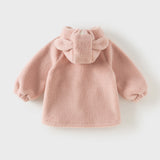 Dave&Bella Toddler Girls Purple/Pink Outdoor Outwear Warm Hooded Coats