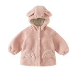 Dave&Bella Toddler Girls Purple/Pink Outdoor Outwear Warm Hooded Coats