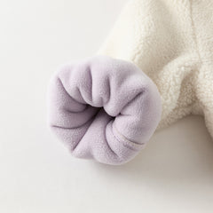 Dave&Bella Toddler Girls Winter Gentle White Outdoor Outwear Warm Hooded Coats