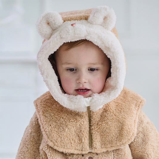 Dave&Bella Toddler Boys/Girls Cute Animal-shaped Ear-protection Plush Pullover Hats