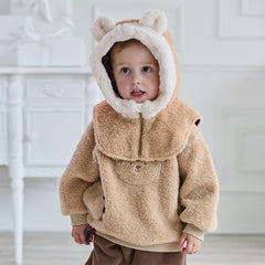 Dave&Bella Toddler Boys/Girls Cute Animal-shaped Ear-protection Plush Pullover Hats