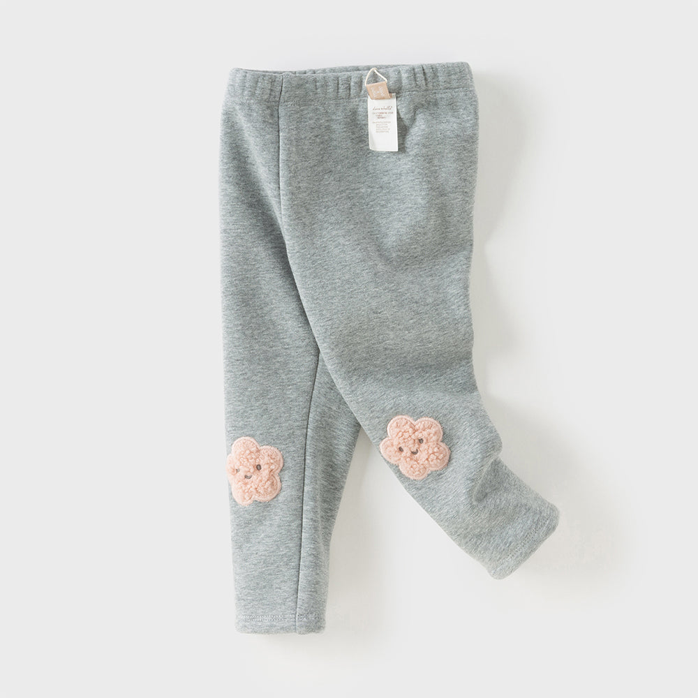 Dave&Bella Toddler Girls Cute Grey Slim Leggings