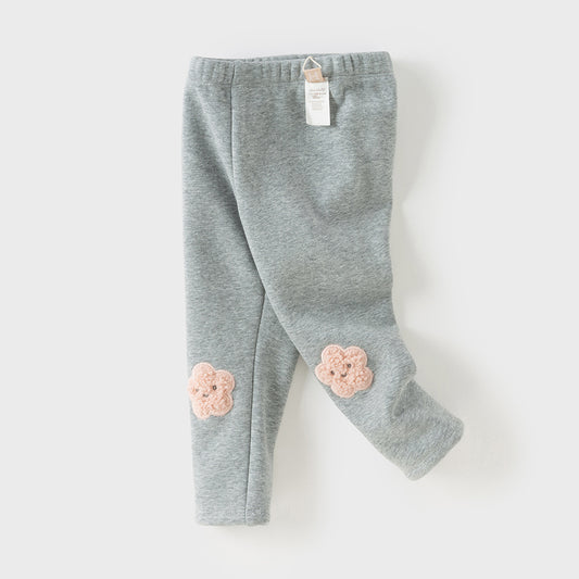 Dave&Bella Toddler Girls/Boys Autumn Cute Grey Leggings Pants