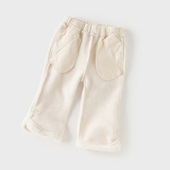 Dave&Bella Toddler Girl Casual Straight-leg Warm Plush-lined Pants