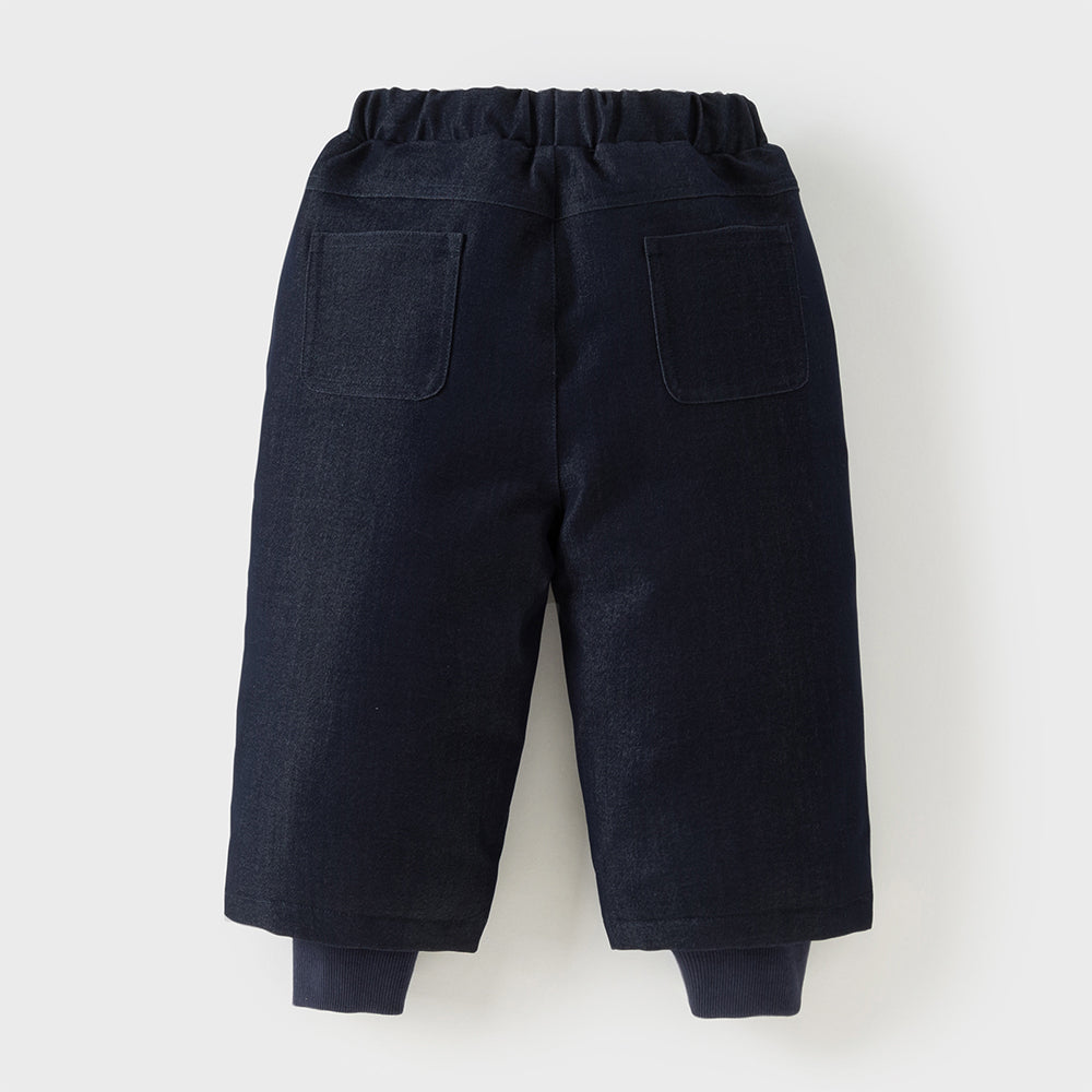 Dave&Bella Toddler Girls Winter Cool Navy Blue Lightweight Windproof Down Pants