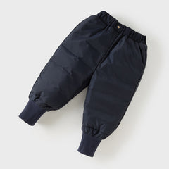 Dave&Bella Toddler Girls Winter Cool Navy Blue Lightweight Windproof Down Pants