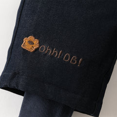 Dave&Bella Toddler Girls Winter Cool Navy Blue Lightweight Windproof Down Pants