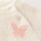 Dave&Bella Toddler Girls Sweet Pink Turtle Long-sleeved Soft Sweaters Tops