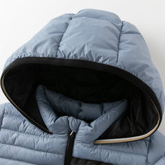 Dave&Bella Kids Boys Winter Blue Cozy Outwear Windproof Hooded Down Coats