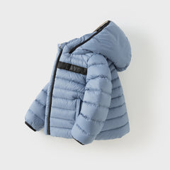 Dave&Bella Kids Boys Winter Blue Cozy Outwear Windproof Hooded Down Coats