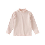 Dave&Bella Kids Girls Multi-color Cotton Long Sleeve T-shirts Tops