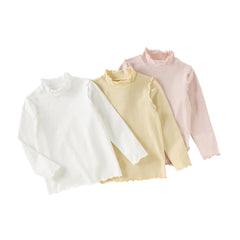 Dave&Bella Kids Girls Winter Multicolor Cotton Long Sleeve T-shirts Tops