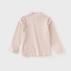 Dave&Bella Kids Girls Winter Multicolor Cotton Long Sleeve T-shirts Tops
