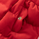 Dave&Bella Toddler Girls Winter Christmas Red Turtle Outdoor Windproof Warm Down Coats