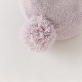 Dave&Bella Toddler Girls Adorable Purple/Beige Versatile Cozy Pullover Hats