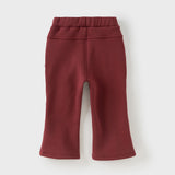 Dave&Bella Toddler Girls Red/Denim BlueCasual Straight-leg Soft Pants