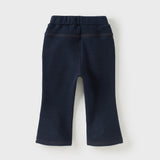 Dave&Bella Toddler Girls Red/Denim BlueCasual Straight-leg Soft Pants