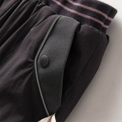 Dave&Bella Toddler Boys Casual Purple/Dark Grey Loose Padded Pants