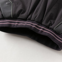 Dave&Bella Toddler Boys Casual Purple/Dark Grey Loose Padded Pants