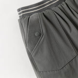 Dave&Bella Toddler Boys Casual Purple/Dark Grey Loose Padded Pants