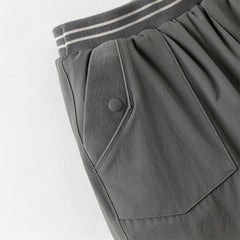 Dave&Bella Toddler Boys Casual Purple/Dark Grey Loose Padded Pants