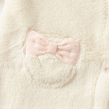 Dave&Bella Baby Girls Adorable Beige Doll Collar Soft Warm One-pieces Romper
