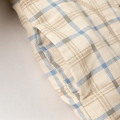 Dave&Bella Baby Boys Casual Apricot Plaid Indoor Warm Padded Hooded Rompers