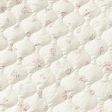 Dave&Bella Baby Girls Sweet Beige Floral Print Doll Collar Warm Padded Rompers