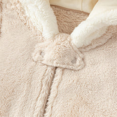Dave&Bella Baby Girls/Boys Winter Casual Hooded Warm Plush One-Pieces Romper