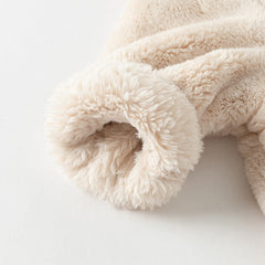 Dave&Bella Baby Girls/Boys Winter Casual Hooded Warm Plush One-Pieces Romper