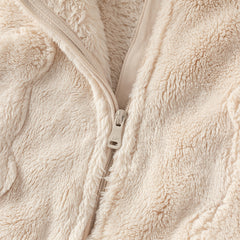 Dave&Bella Baby Girls/Boys Winter Casual Hooded Warm Plush One-Pieces Romper