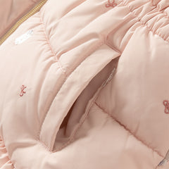 Dave&Bella Toddler Girls Winter Cute Pink Warm Windproof Padded Hooded Coats