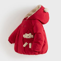 Dave&Bella Toddler Girls Winter Versatile Outwear Waterproof Warm Down Coats