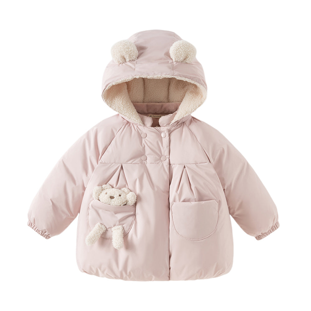 Dave&Bella Toddler Girls Winter Versatile Outwear Waterproof Warm Down Coats