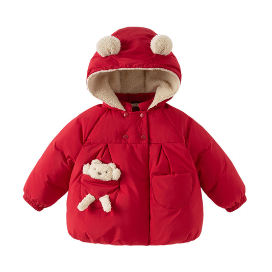 Dave&Bella Toddler Girls Winter Versatile Outwear Waterproof Warm Down Coats