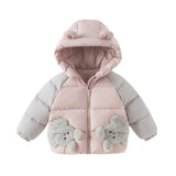 Dave&Bella Toddler Girls/Boys Winter Cute Animal-shaped Plush-lined Hooded Down Coats