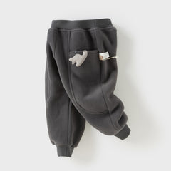 Dave&Bella Toddler Girls/Boys Autumn Cozy Fleece Drawstring Sweatpants