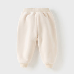 Dave&Bella Toddler Girls/Boys Autumn Cozy Fleece Drawstring Sweatpants