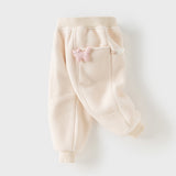 Dave&Bella Toddler Girls/Boys Cozy Fleece Drawstring Sweatpants