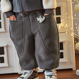 Dave&Bella Toddler Girls/Boys Cozy Fleece Drawstring Sweatpants