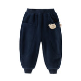 Dave&Bella Toddler Girls/Boys Cozy Fleece Drawstring Sweatpants