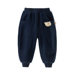 Dave&Bella Toddler Girls/Boys Autumn Cozy Fleece Drawstring Sweatpants
