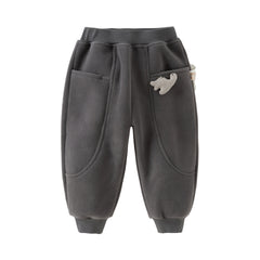 Dave&Bella Toddler Girls/Boys Autumn Cozy Fleece Drawstring Sweatpants