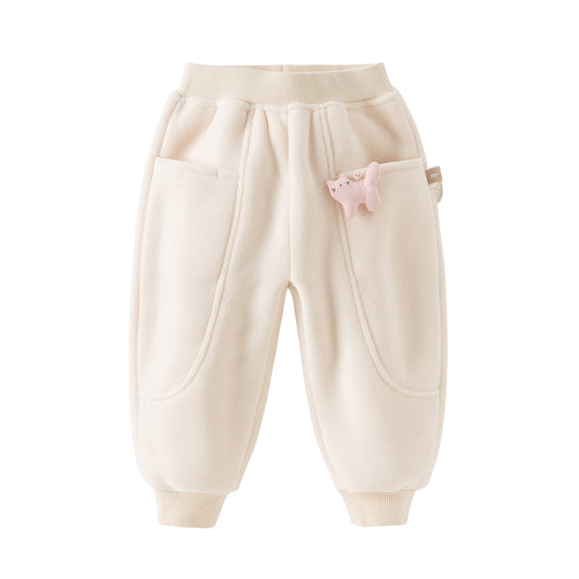 Dave&Bella Toddler Girls/Boys Autumn Cozy Fleece Drawstring Sweatpants
