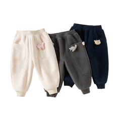Dave&Bella Toddler Girls/Boys Autumn Cozy Fleece Drawstring Sweatpants