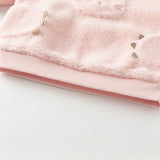 Dave&Bella Toddler Girls Pink Cute Cat-style Padded Sweatshirts Tops