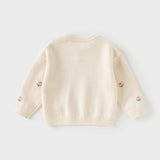 Dave&Bella Toddler Girls Sweet Apricot Soft Sweaters Tops